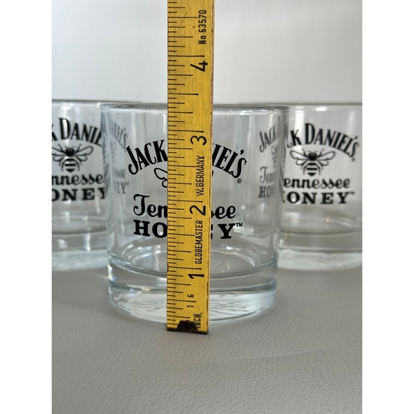 Jack Daniel’s Tennessee Honey Lowball Glasses Set of 3 - Picture 2 of 7